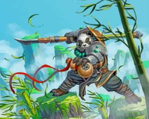 Samurai Panda Paint By Numbers