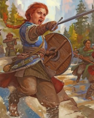 Warrior Woman Paint By Numbers