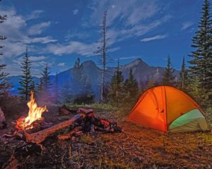 Camping Tent Paint By Numbers