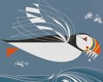 Charley Harper Puffin Paint By Numbers