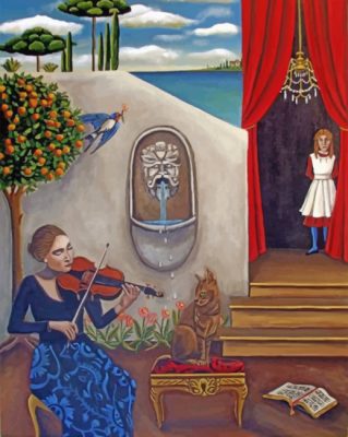 Musician Lady Paint By Numbers