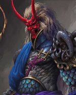 Demon Samurai Paint By Numbers