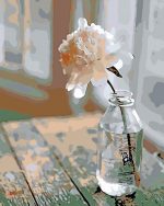 Flower In A Glass Bottle Paint By Numbers