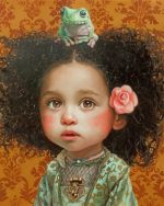 Girl And Frog paint by numbers