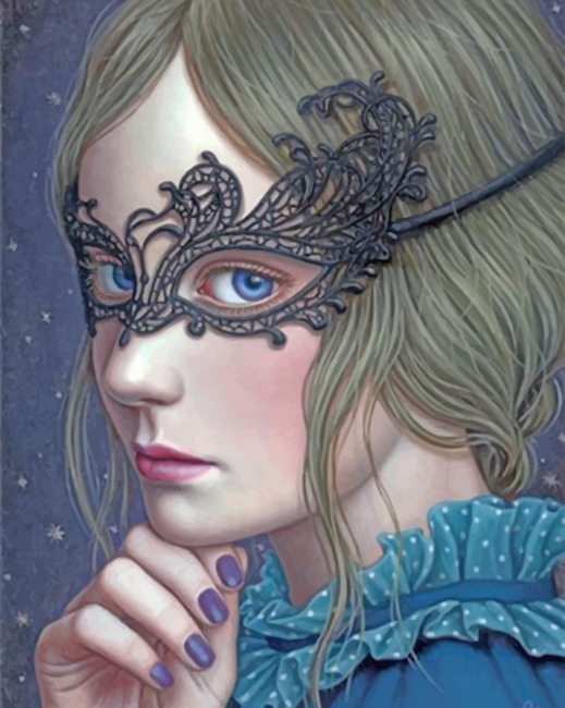 Masked Girl Paint By Numbers