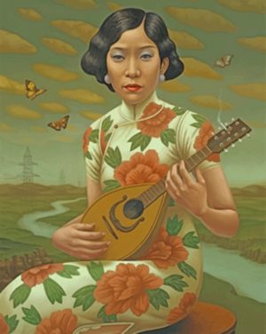 Asian Musician Woman Paint By Numbers