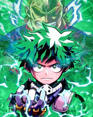 Deku My Hero Academia paint by numbers