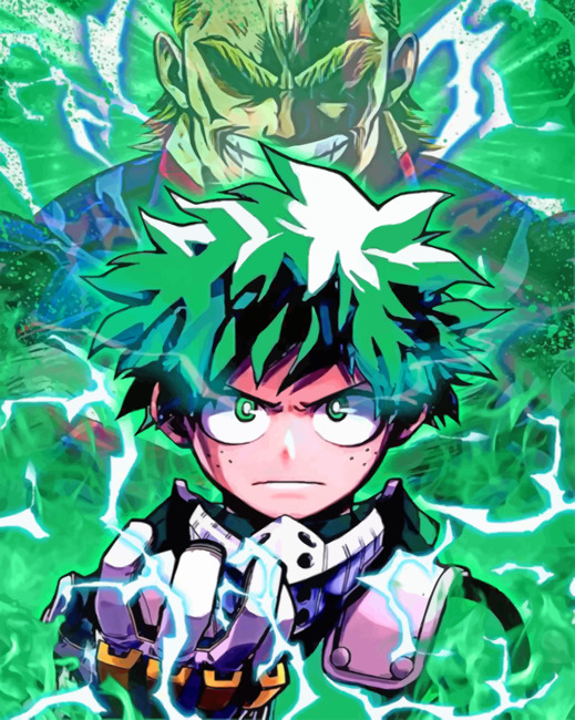 Deku My Hero Academia paint by numbers