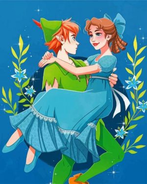 Peter Pan And Wendy Paint By Numbers