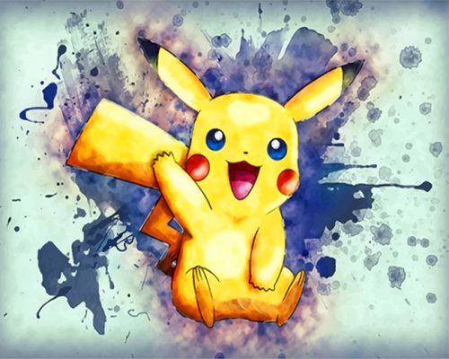 Pikachu Pokemon Paint By Numbers