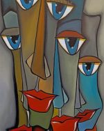 Abstract Faces Paint By Numbers