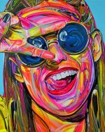 Colorful Girl Art paint by numbers