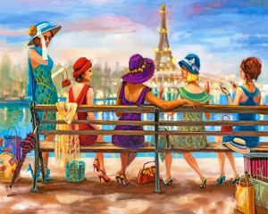 Girls Day out paint by numbers