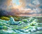 Sea Waves paint by numbers