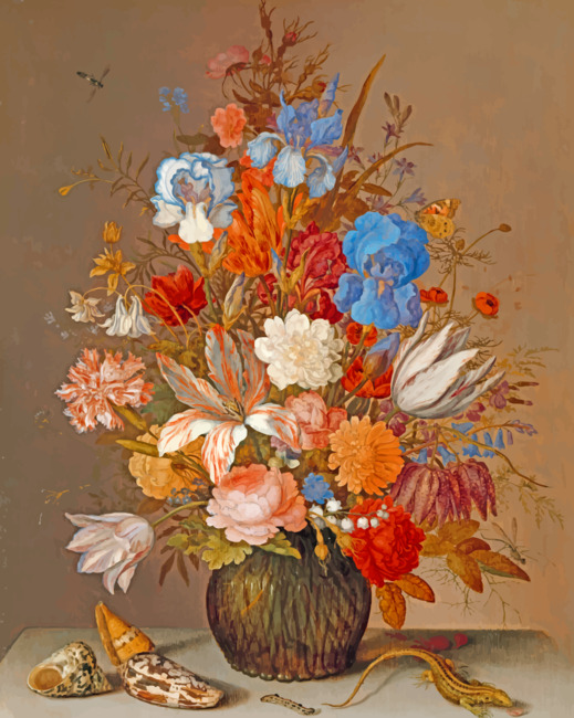 Still Life with Flowers paint by numbers
