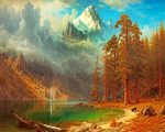 Albert Bierstadt Mount Corcoran Paint By Numbers