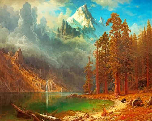 Albert Bierstadt Mount Corcoran Paint By Numbers