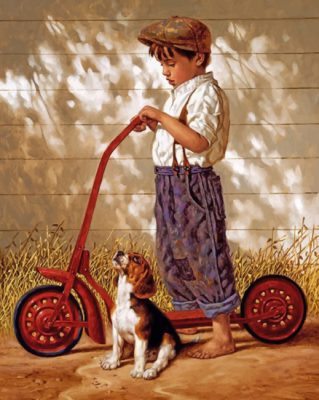 Boy And His Dog Paint By Numbers