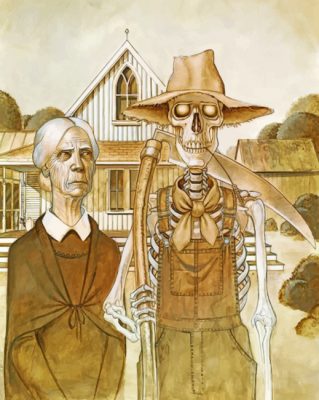 Discworld American Gothic paint by numbers