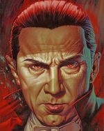 Dracula With Red Eyes paint by numbers