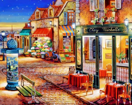 Parisian Vibe Paint by numbers