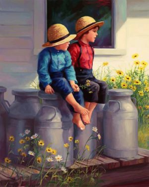 Little Twins Paint By Numbers
