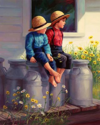 Little Twins Paint By Numbers