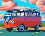 volkswagen bus paint by numbers