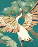 Golden Crane Paint By Numbers