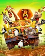 Madagascar Movie Paint by numbers