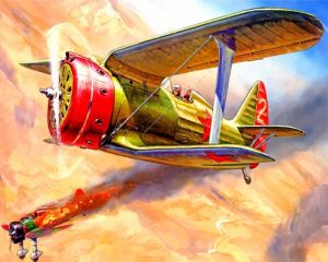 Military Airplane Paint by numbers