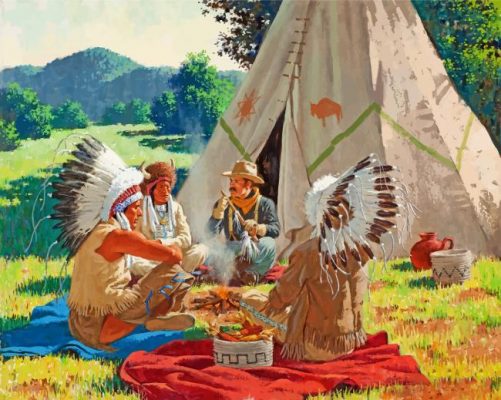 Native Indians Paint By Numbers