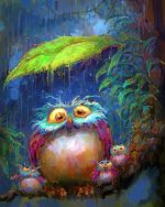 Owl Family Paint By Numbers