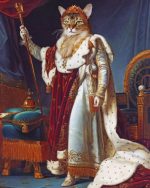 Royal King Cat Paint By Numbers