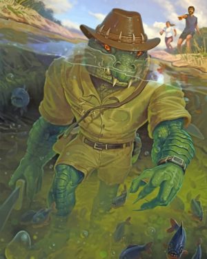 Explorer Crocodile Paint By Numbers