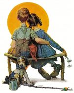 Little Couple Norman Rockwell Paint By Numbers