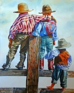 Little Cowboys Paint By Numbers
