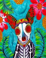 Sugar Skull Chihuahua Art Paint by numbers