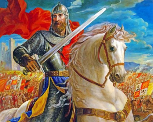 Warrior King Paint by numbers