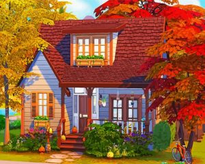 Autumn House Paint by numbers