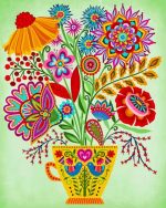 Mandala Flowers Vase Paint by numbers