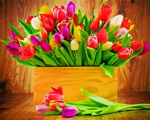 bouquets-of-tulips-paint-by-number