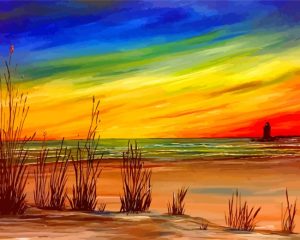 East Coast Sunset Paint by numbers