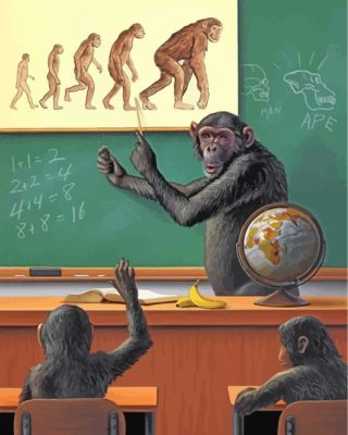 monkey's-class-paint-by-numbers