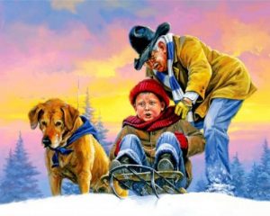 Grandfather And Son Paint by numbers