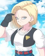 Android 18 Anime Girl Paint by numbers