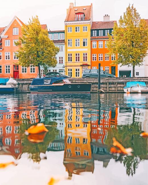 Christianshavn City Paint By Numbers