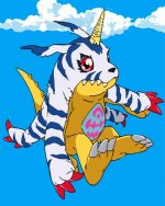 Gabumon Paint by numbers