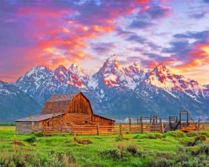 Grand Teton National Park Jackson Hole paint by numbers