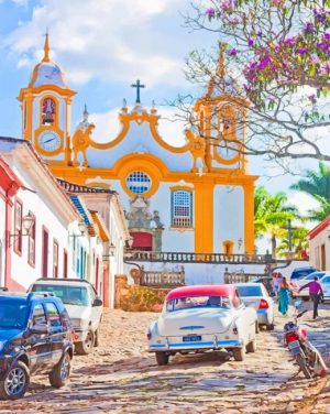 Igreja De Santo Antonio Brazil Paint By Numbers